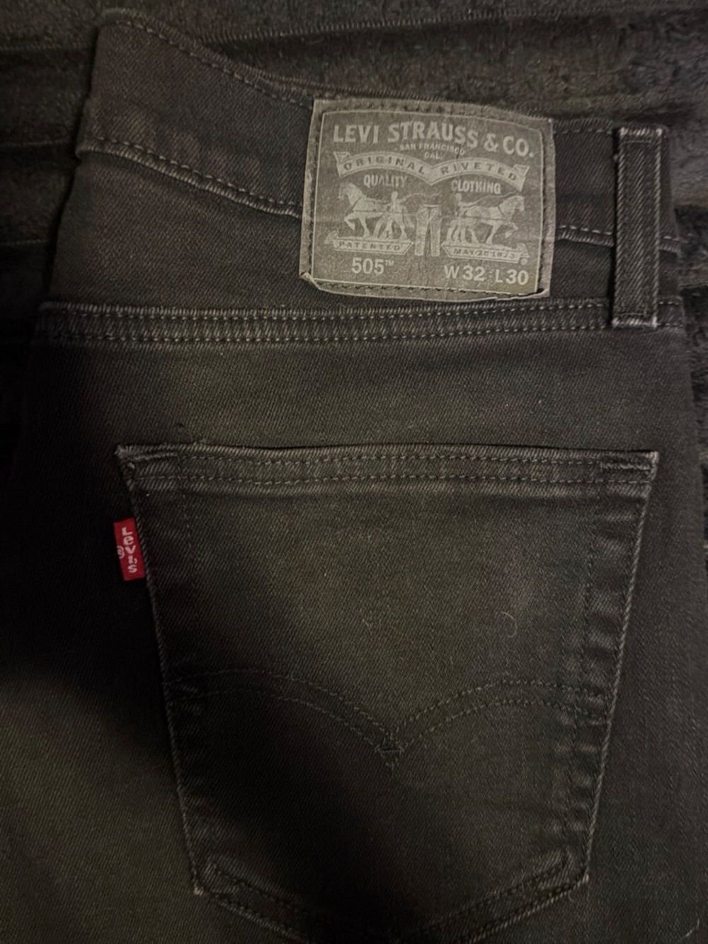 Levi's 505 Slim Straight Jeans in Black